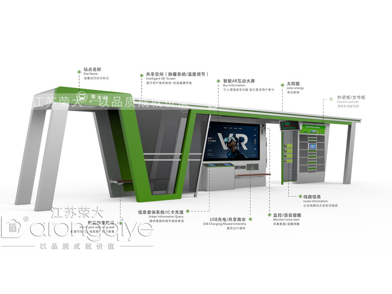 多功能公交候車亭讓我們的出行更智慧便利配圖一